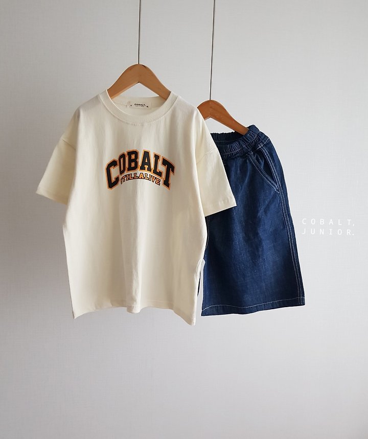 Cobalt - Korean Children Fashion - #childrensboutique - Label Denim Shorts - 4