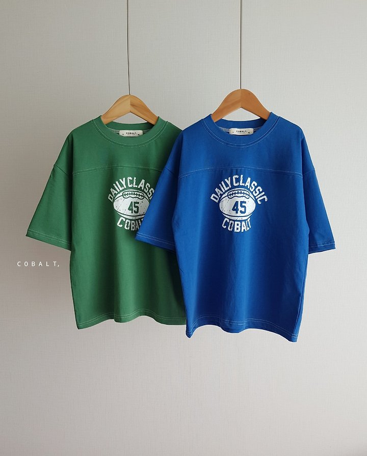 Cobalt - Korean Children Fashion - #designkidswear - Rugby 45 Tee