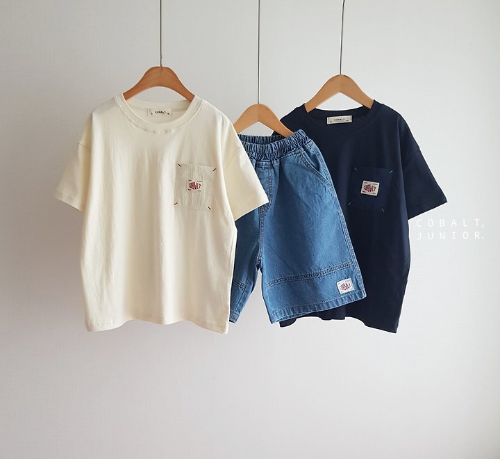 Cobalt - Korean Children Fashion - #designkidswear - Work Half Denim Shorts - 10