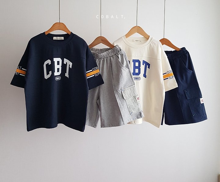 Cobalt - Korean Children Fashion - #designkidswear - Two-Line Tee - 9