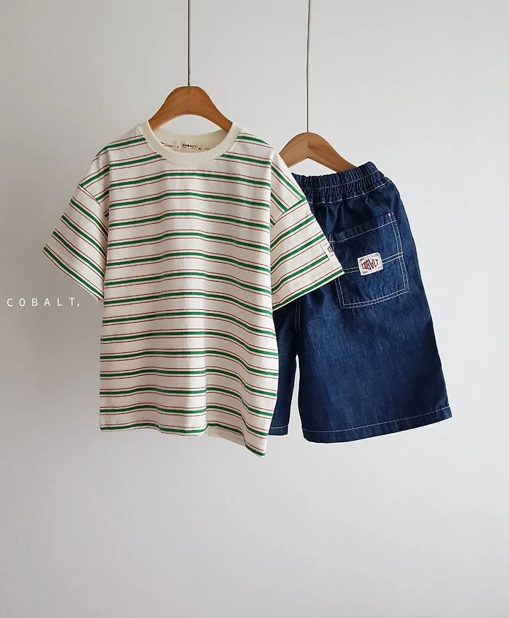 Cobalt - Korean Children Fashion - #fashionkids - Label Denim Shorts - 6
