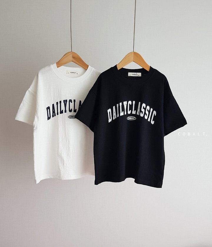 Cobalt - Korean Children Fashion - #fashionkids - Daily Slub Tee