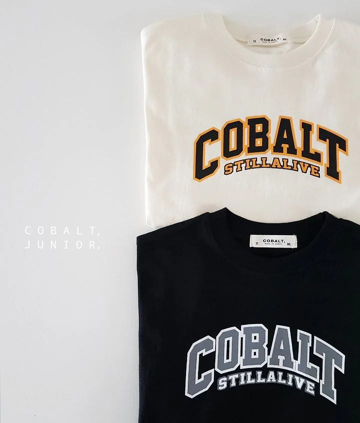 Cobalt - Korean Children Fashion - #kidsshorts - C Logo Tee - 11