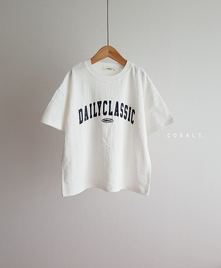 Cobalt - Korean Children Fashion - #kidsshorts - Daily Slub Tee - 2