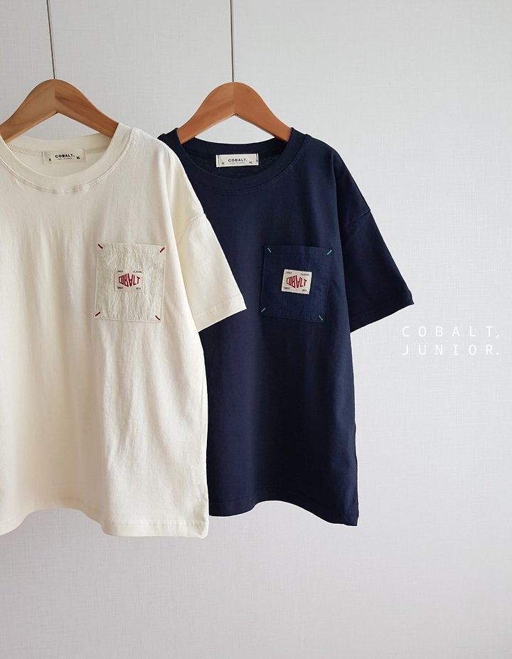 Cobalt - Korean Children Fashion - #kidsstore - Bartack Pocket Tee - 6