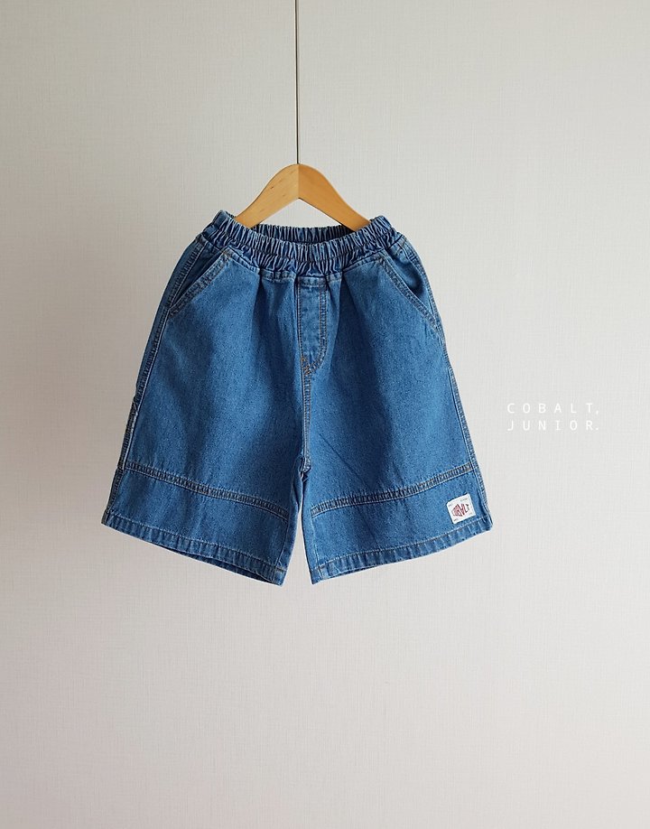 Cobalt - Korean Children Fashion - #kidzfashiontrend - Work Half Denim Shorts