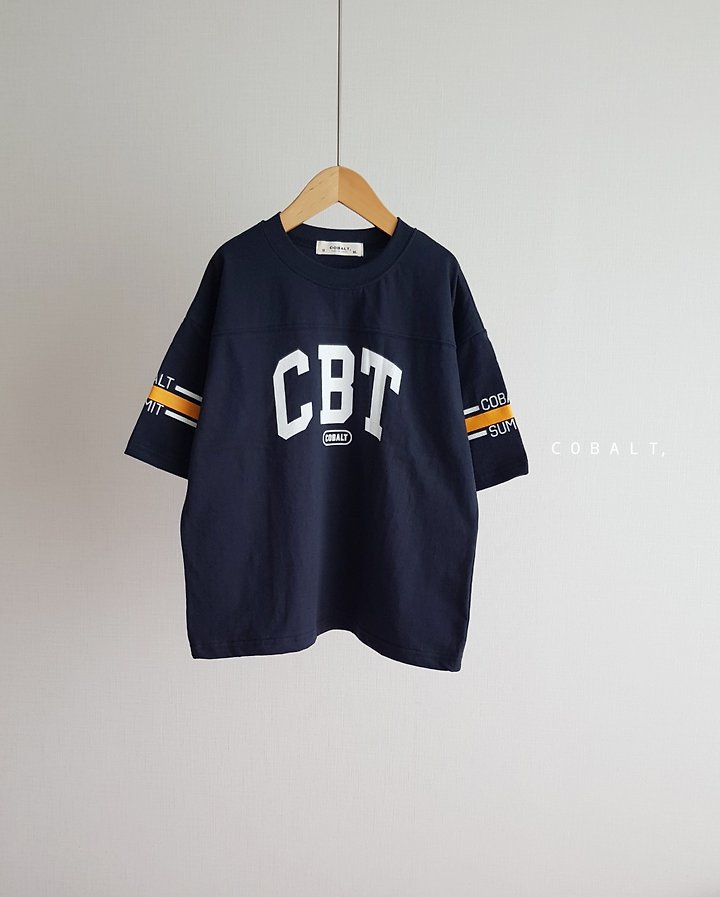 Cobalt - Korean Children Fashion - #littlefashionista - Two-Line Tee - 2