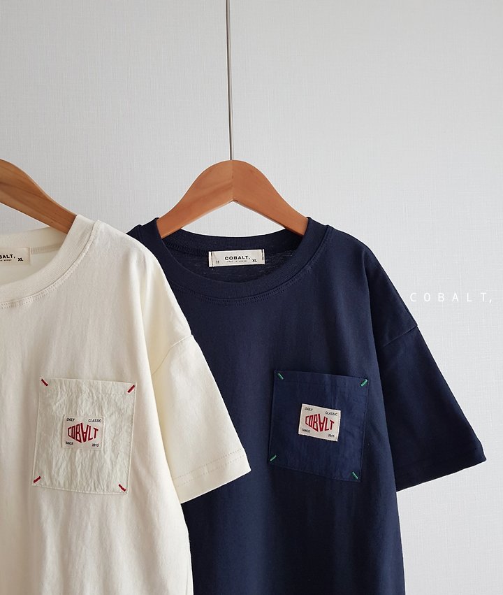 Cobalt - Korean Children Fashion - #magicofchildhood - Bartack Pocket Tee - 10