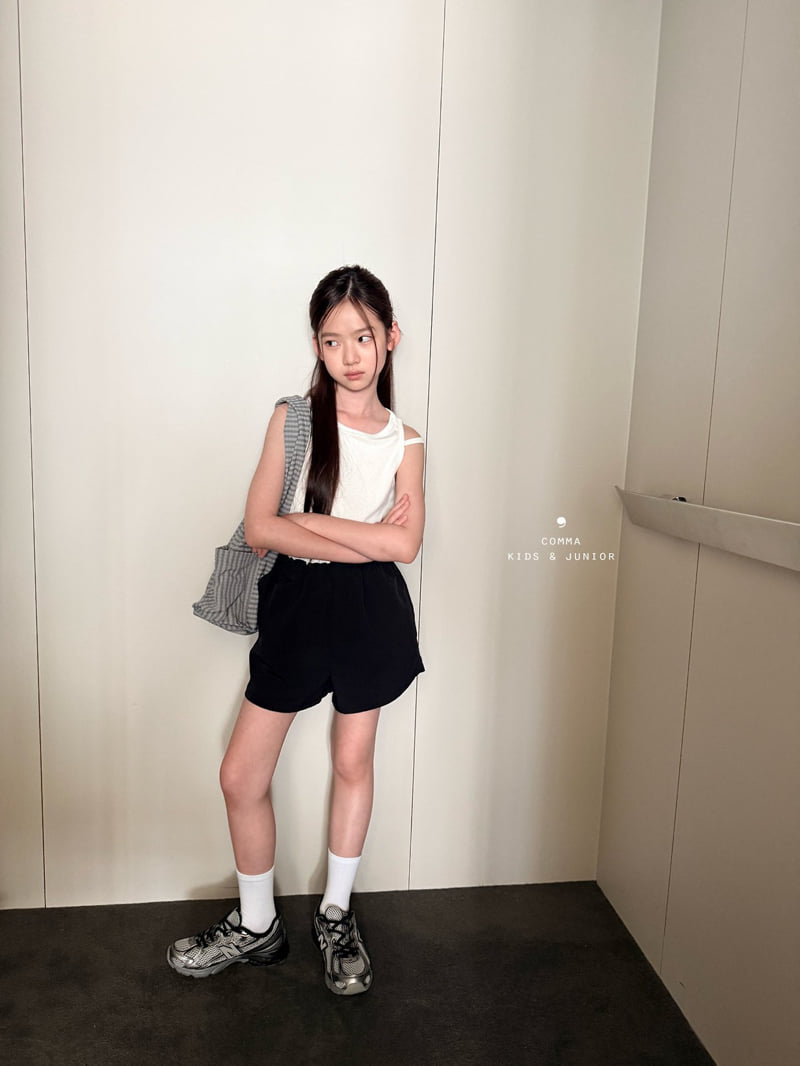 Comma - Korean Children Fashion - #Kfashion4kids - Cropped Double-Line Sleeveless - 3