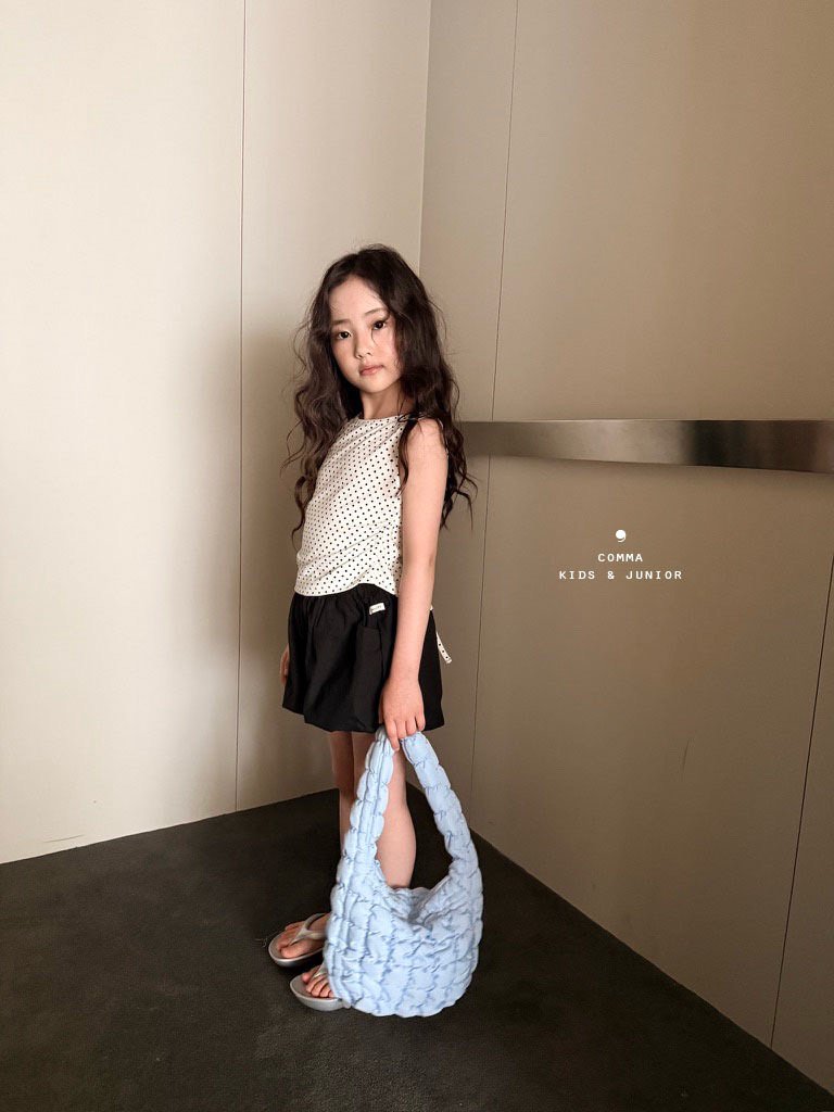 Comma - Korean Children Fashion - #designkidswear - Back Slit Dot Tee - 12