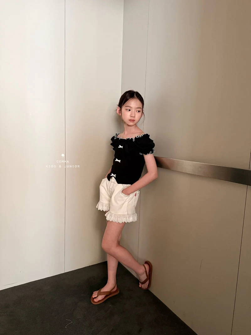 Comma - Korean Children Fashion - #fashionkids - Lace Cotton Pants - 11