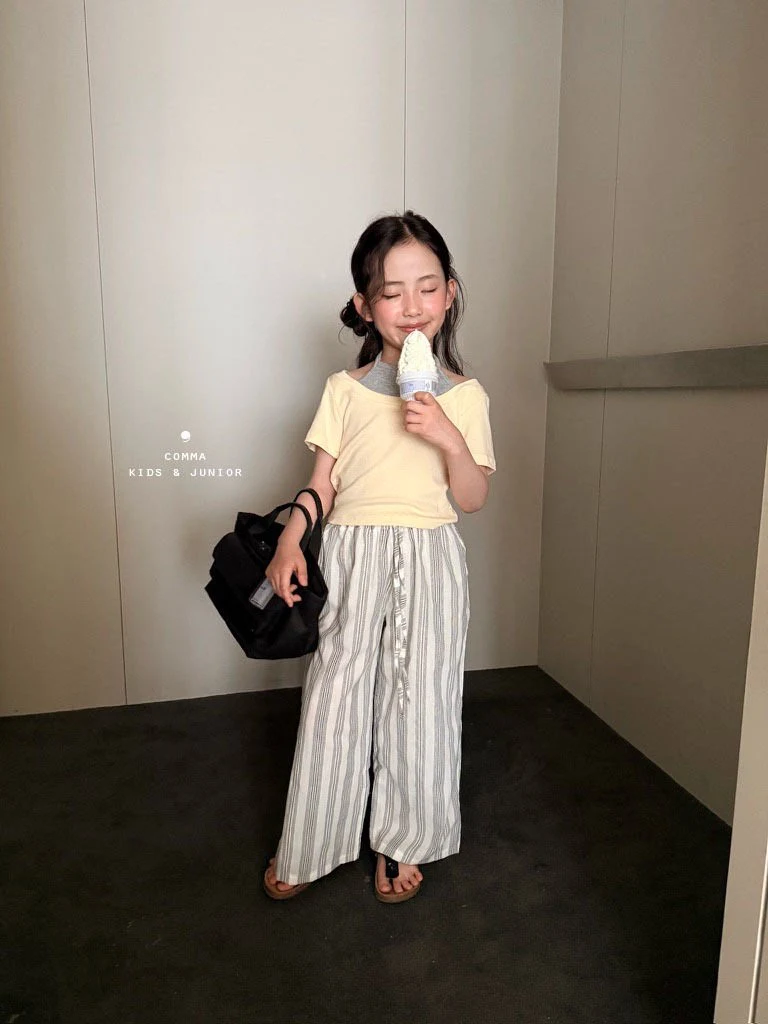 Comma - Korean Children Fashion - #kidsstore - Halter Layered Tee - 11