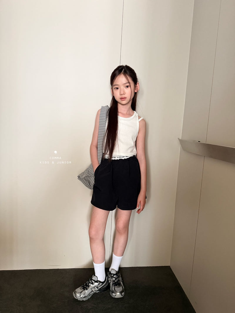 Comma - Korean Children Fashion - #kidsstore - Cropped Double-Line Sleeveless