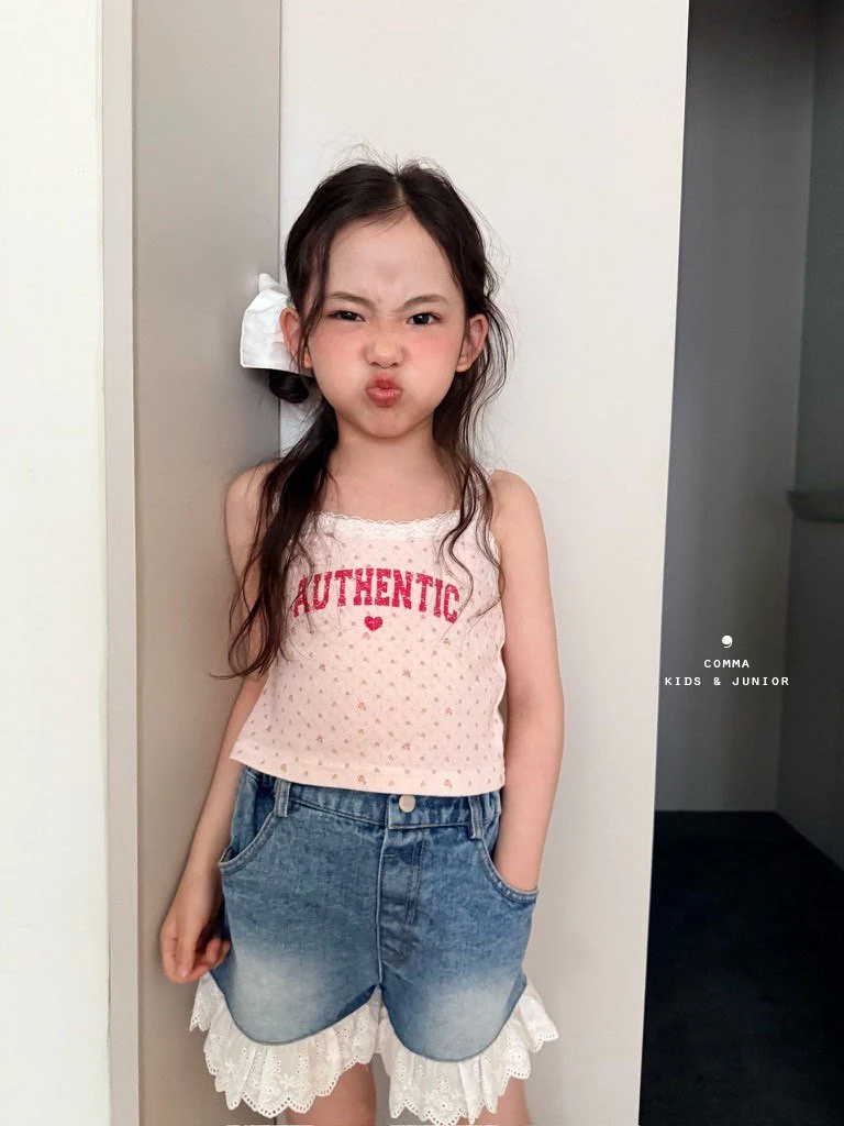 Comma - Korean Children Fashion - #littlefashionista - Lace Sleeveless