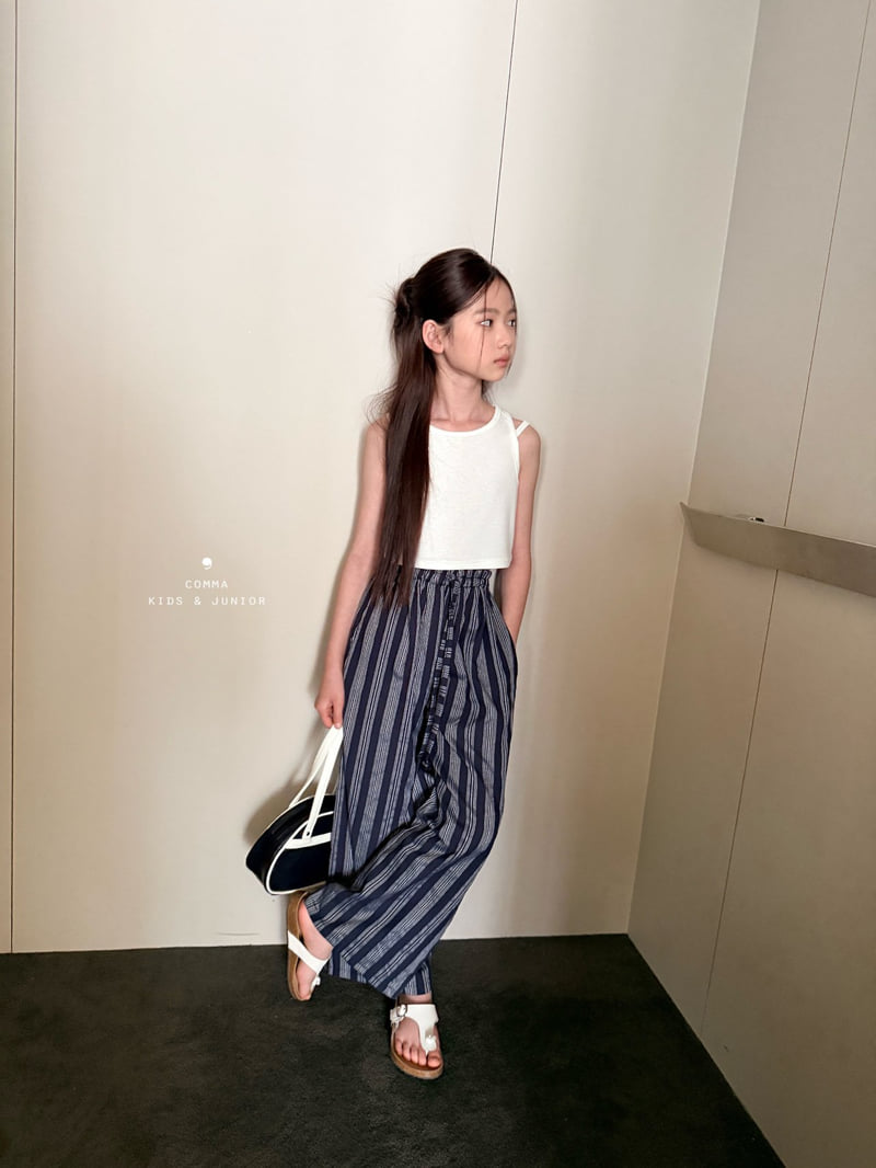 Comma - Korean Children Fashion - #Kfashion4kids - Cropped Double-Line Sleeveless - 4