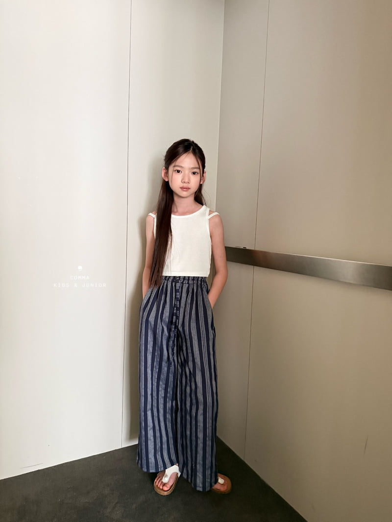 Comma - Korean Children Fashion - #minifashionista - Cropped Double-Line Sleeveless - 6
