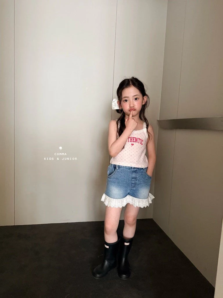 Comma - Korean Children Fashion - #minifashionista - Lace Sleeveless - 4