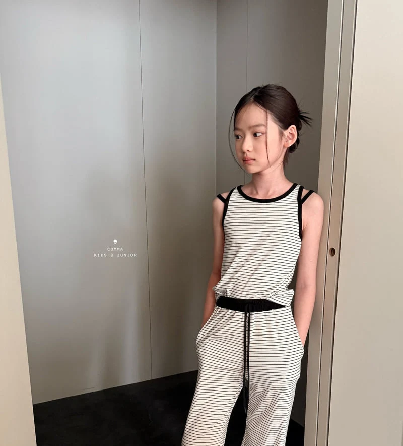 Comma - Korean Children Fashion - #prettylittlegirls - Stripe Sleeveless - 9