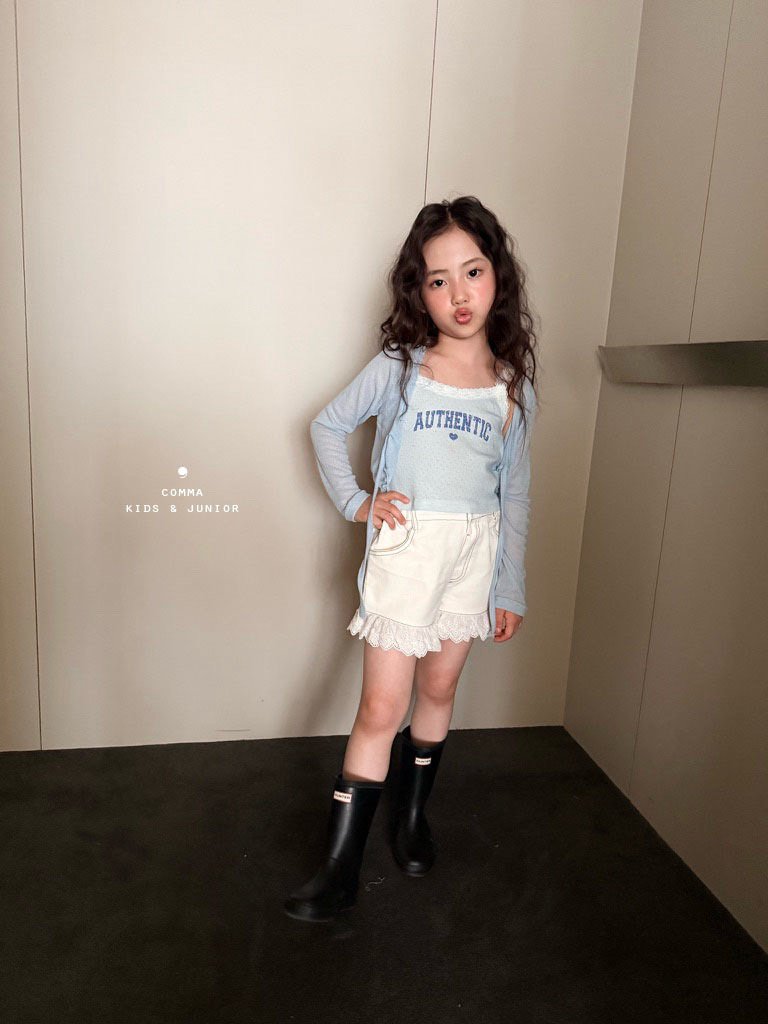 Comma - Korean Children Fashion - #stylishchildhood - Lace Sleeveless - 7