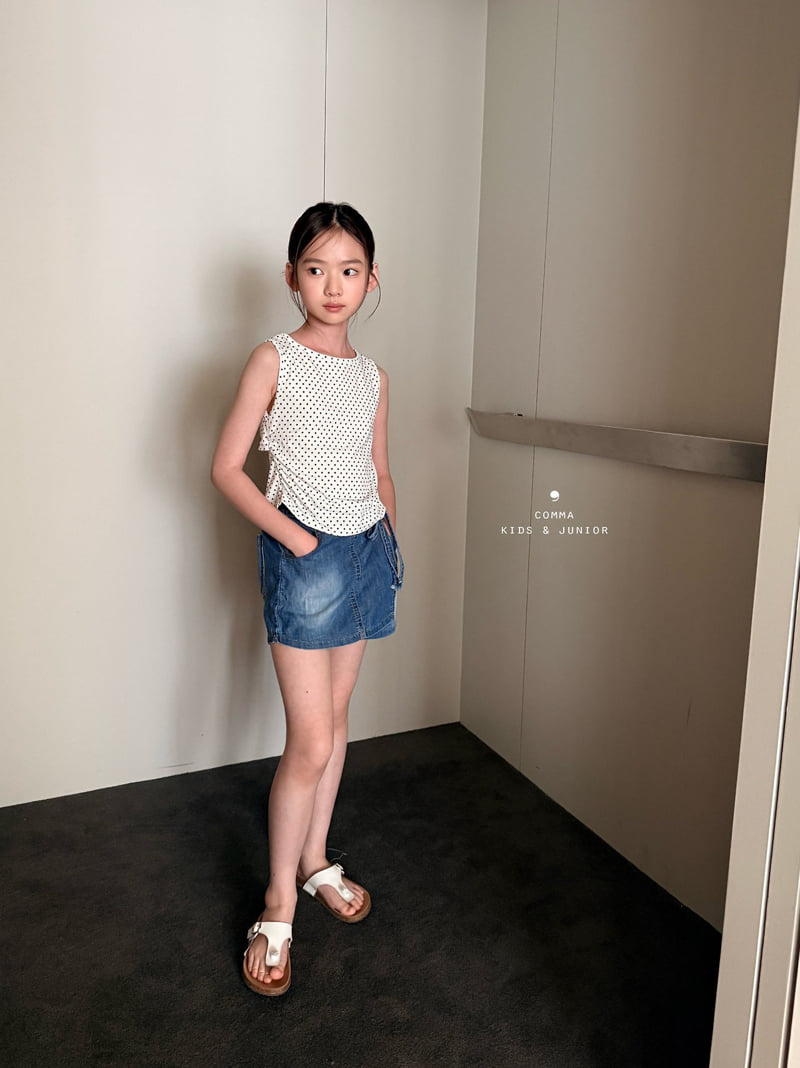 Comma - Korean Children Fashion - #todddlerfashion - Back Slit Dot Tee - 7