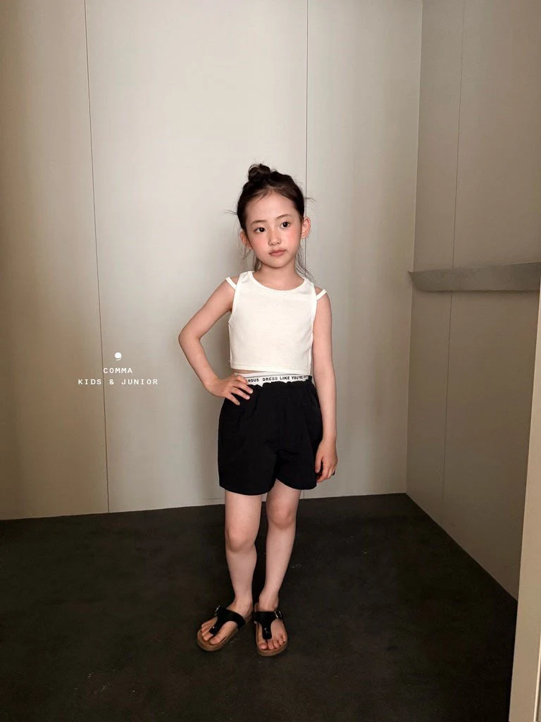 Comma - Korean Children Fashion - #toddlerclothing - Cropped Double-Line Sleeveless - 9