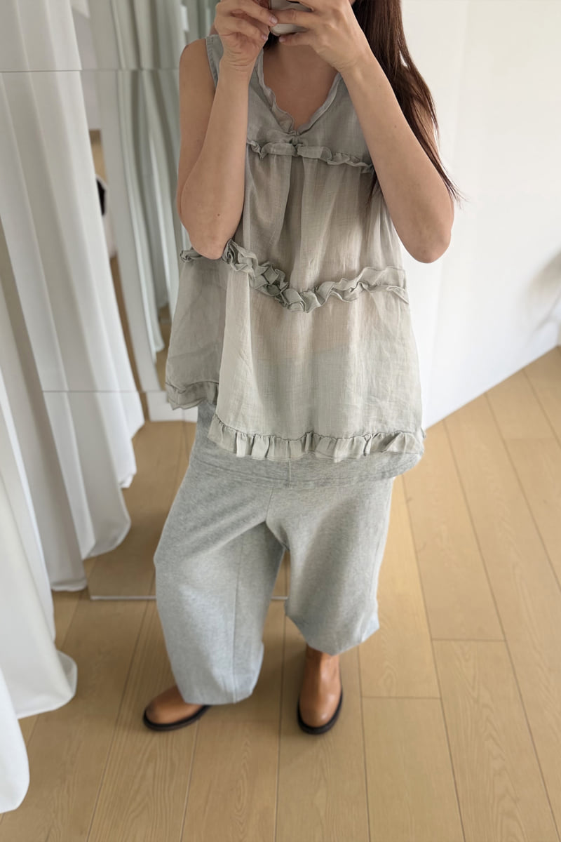 Connaught - Korean Women Fashion - #momslook - Cont Linen Sleeveless - 7