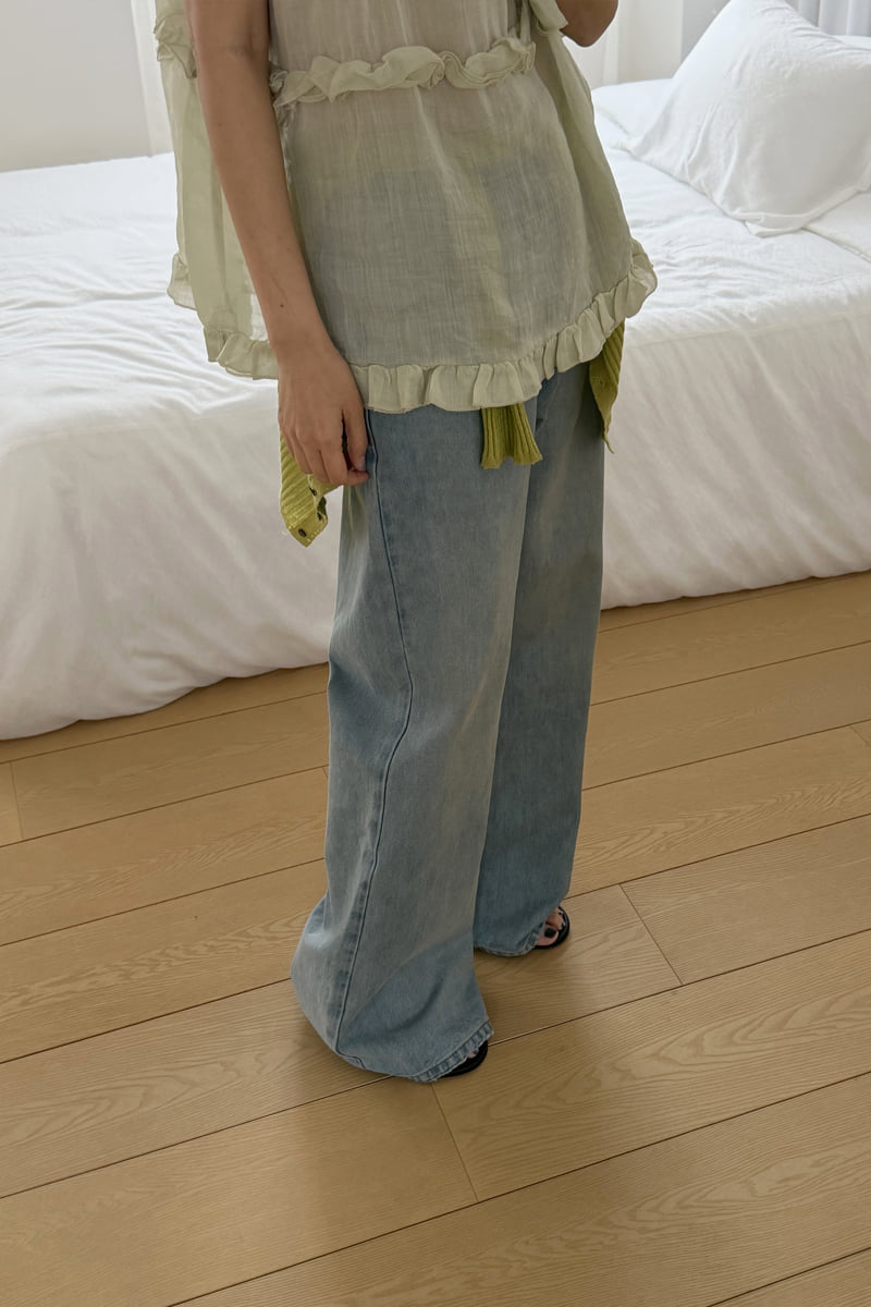 Connaught - Korean Women Fashion - #momslook - Camden Wide Bootcut Denim - 5