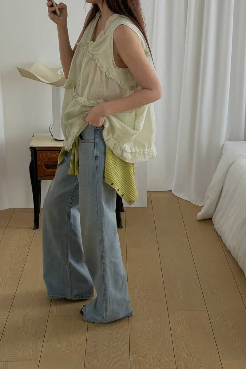 Connaught - Korean Women Fashion - #momslook - Camden Wide Bootcut Denim - 6