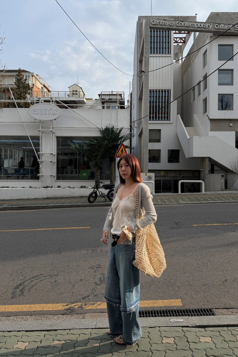Connaught - Korean Women Fashion - #momslook - Grid Net Bag - 9