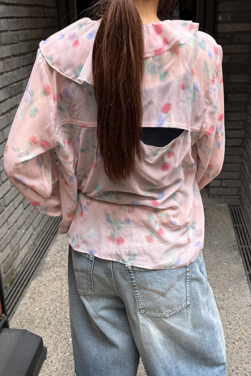 Connaught - Korean Women Fashion - #momslook - Ciel Flower Blouse - 7