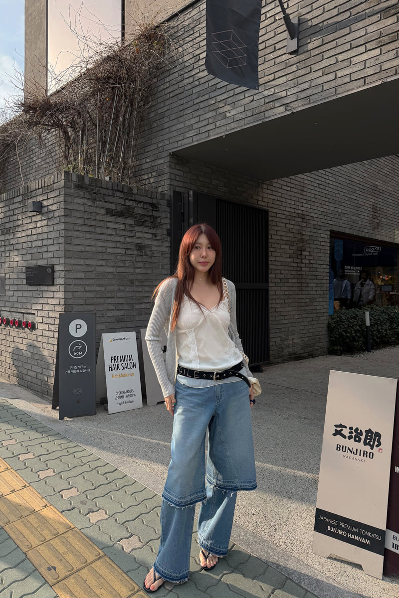 Connaught - Korean Women Fashion - #momslook - Dual-Cut Denim - 5