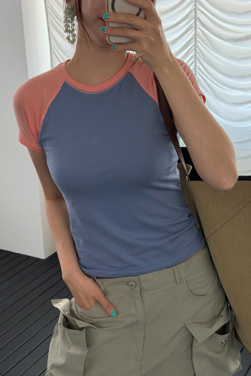 Connaught - Korean Women Fashion - #momslook - Easy Raglan Tee