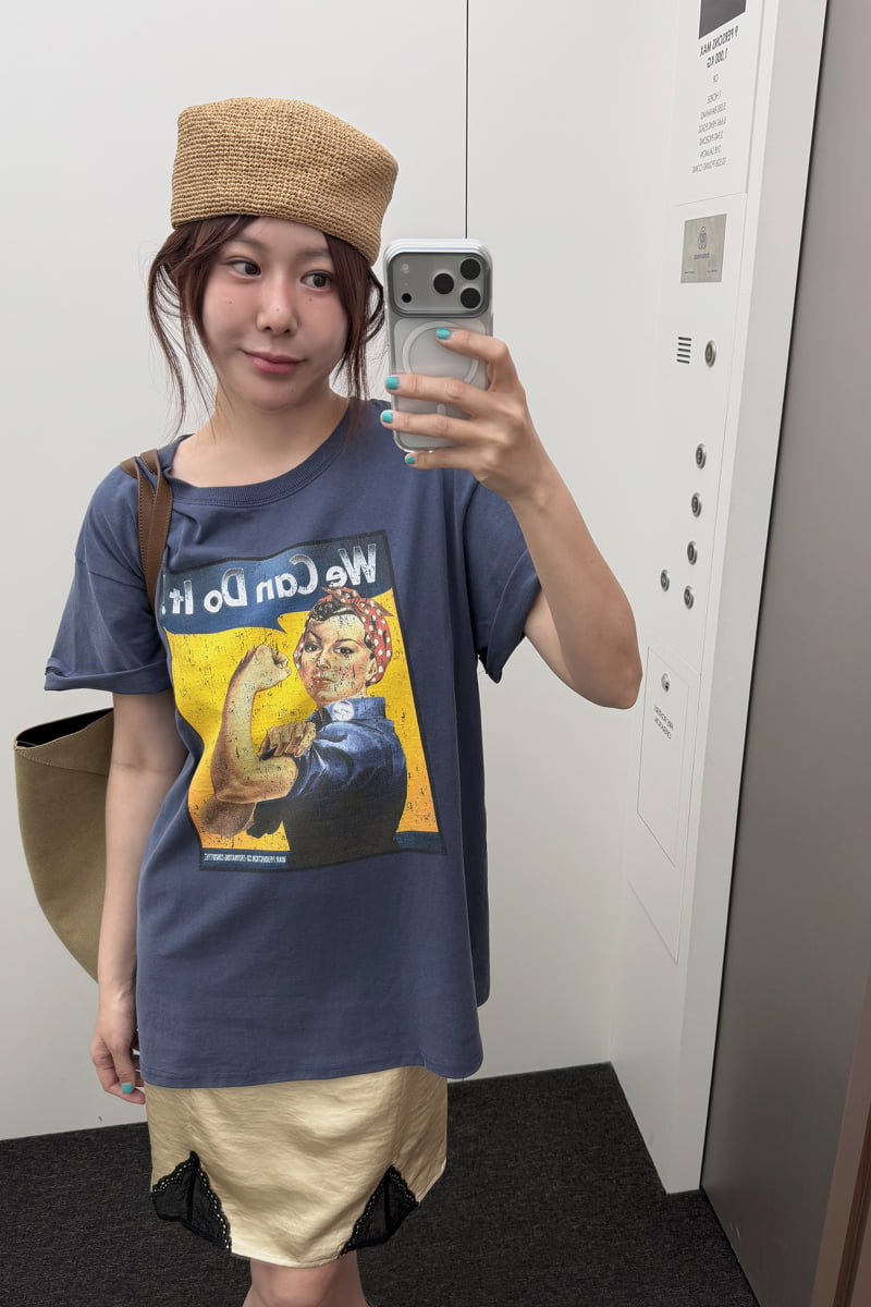 Connaught - Korean Women Fashion - #momslook - You Can Do It Tee - 3