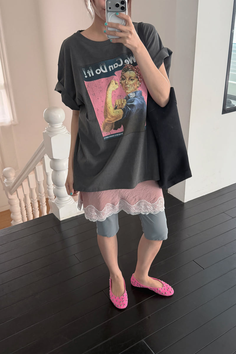 Connaught - Korean Women Fashion - #momslook - You Can Do It Tee - 5