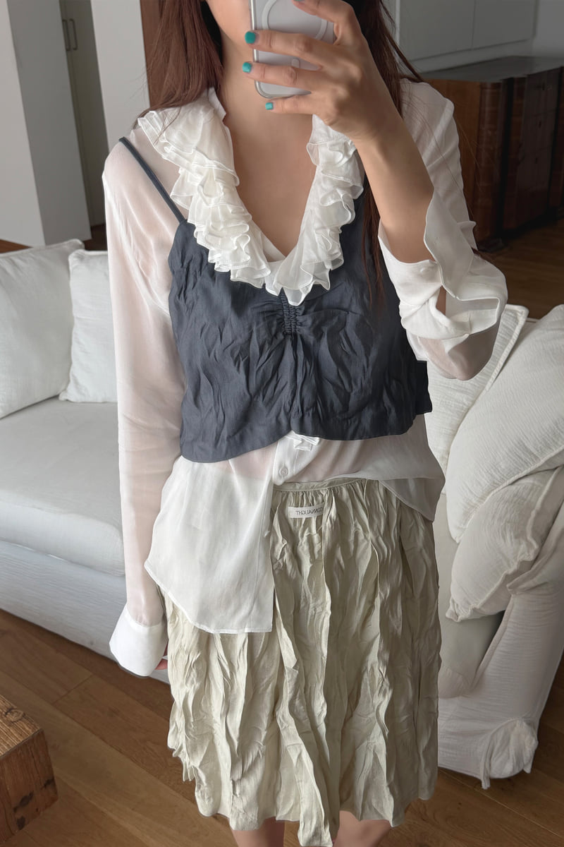 Connaught - Korean Women Fashion - #momslook - Rumple Top - 3