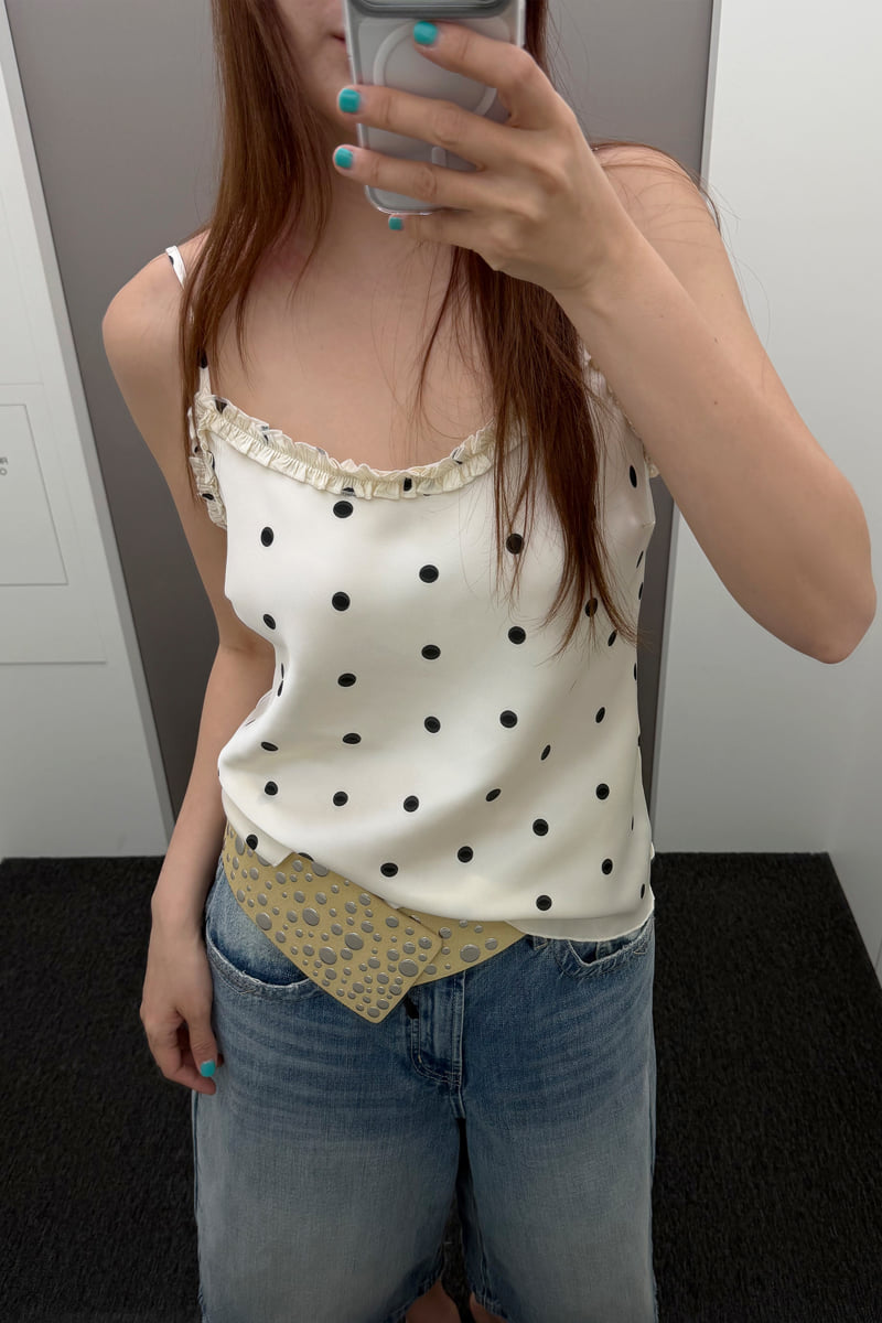 Connaught - Korean Women Fashion - #momslook - Dot Camisole - 6