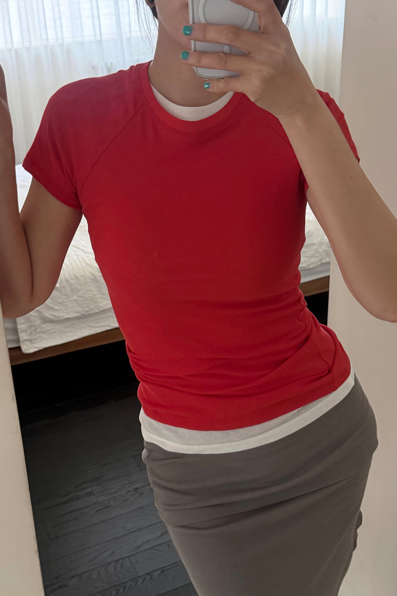 Connaught - Korean Women Fashion - #momslook - Cool Raglan Tee