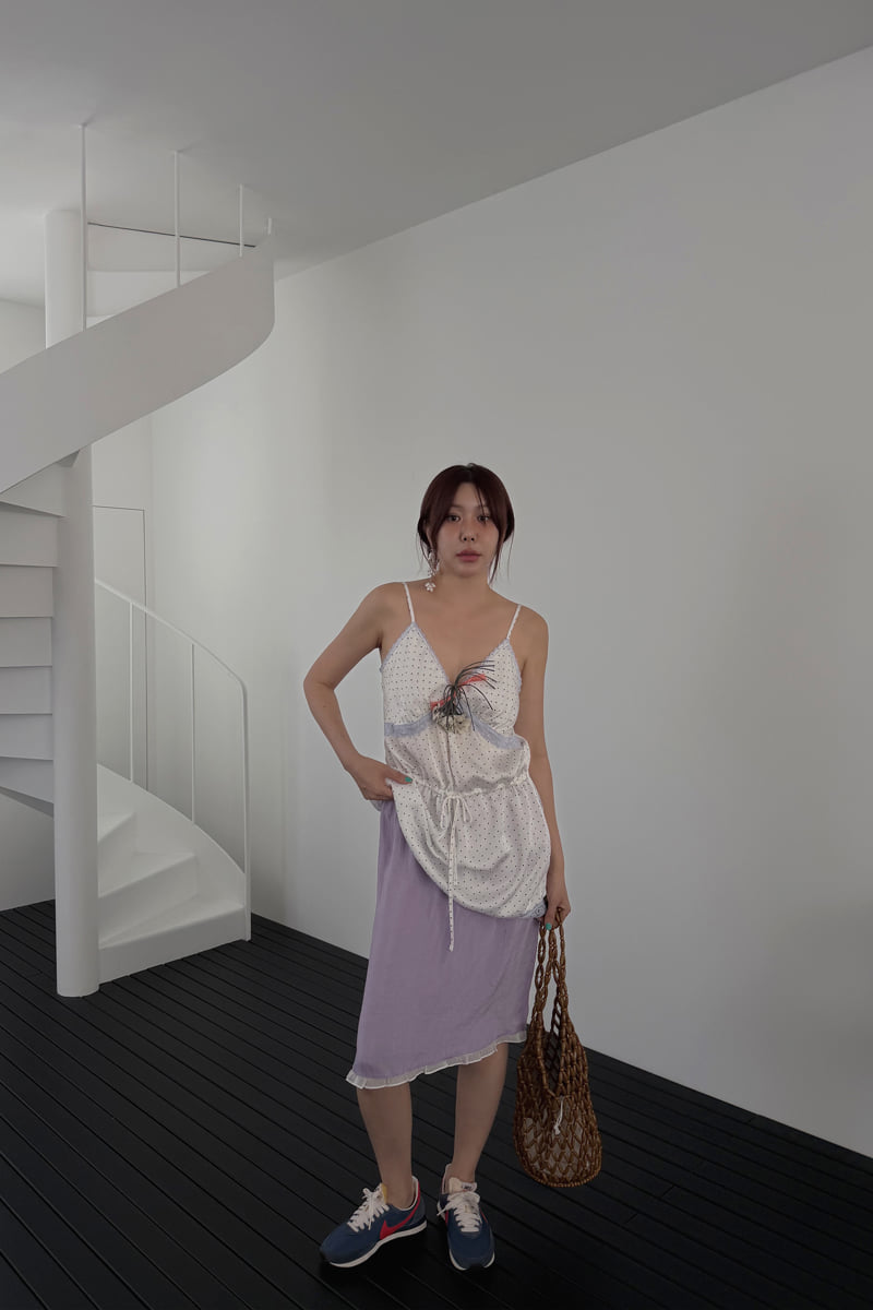Connaught - Korean Women Fashion - #momslook - Dot Lin Tai Camisole - 3