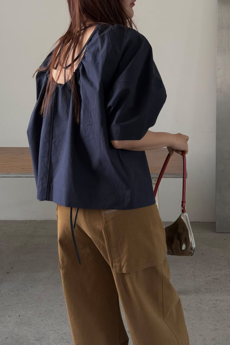 Connaught - Korean Women Fashion - #momslook - Big Hole Blouse - 2