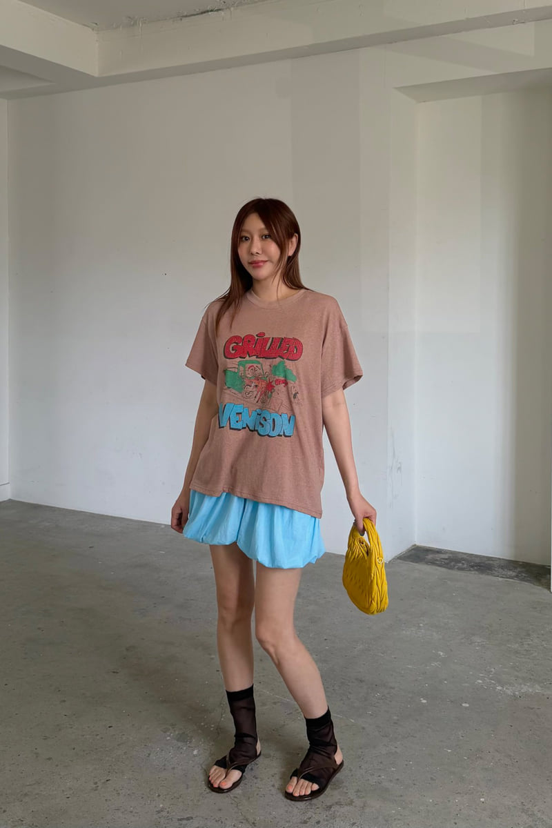 Connaught - Korean Women Fashion - #momslook - Deer Truck Tee - 8