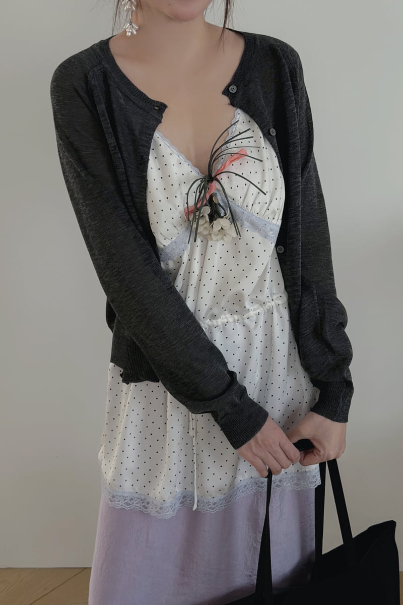 Connaught - Korean Women Fashion - #pursuepretty - Dot Lin Tai Camisole - 8