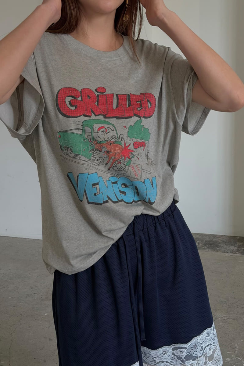 Connaught - Korean Women Fashion - #restrostyle - Deer Truck Tee - 4