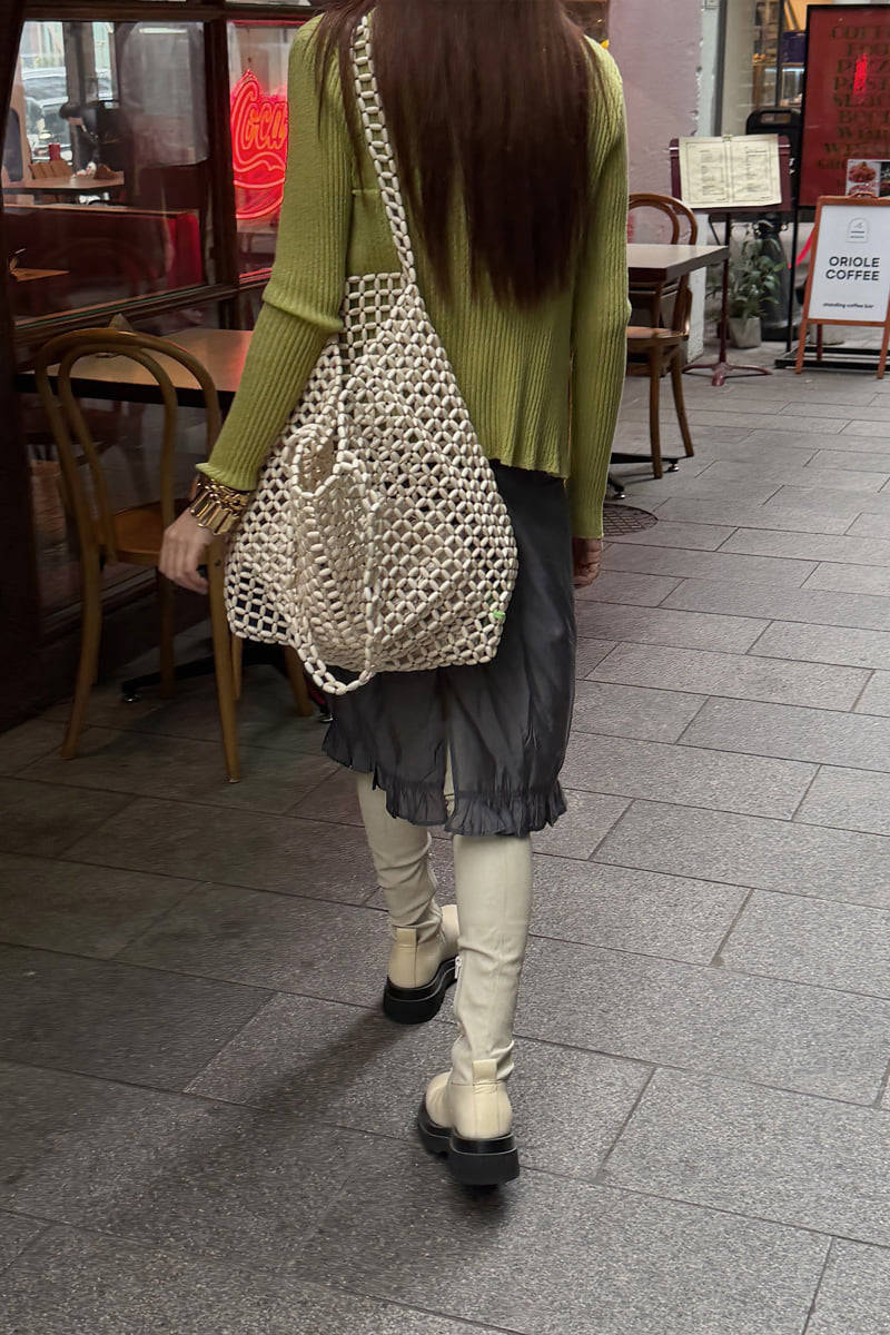 Connaught - Korean Women Fashion - #thatsdarling - Grid Net Bag - 7