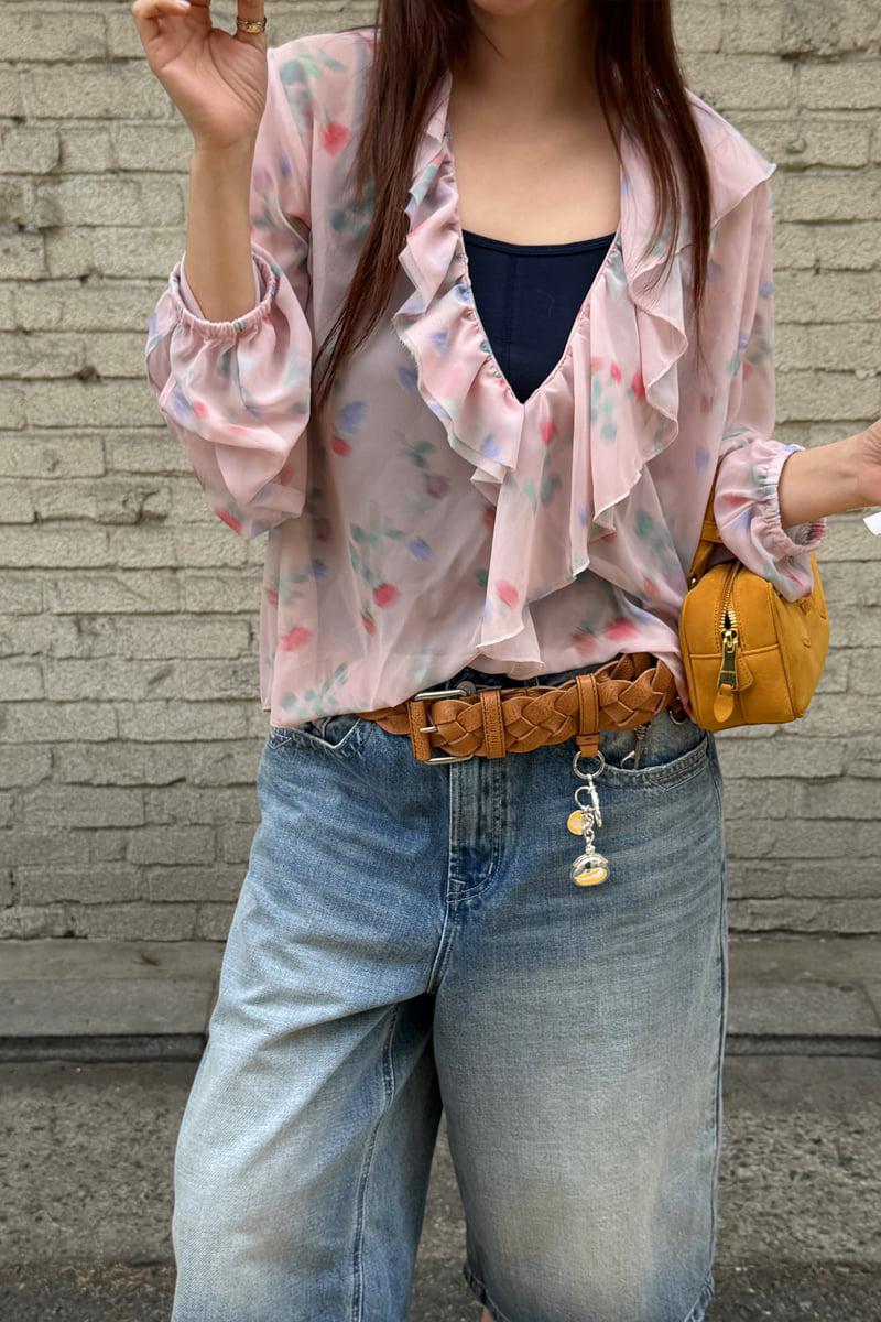 Connaught - Korean Women Fashion - #thatsdarling - Ciel Flower Blouse - 5
