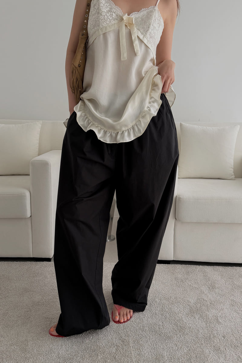 Connaught - Korean Women Fashion - #thatsdarling - Bubble Cotton Pants - 3