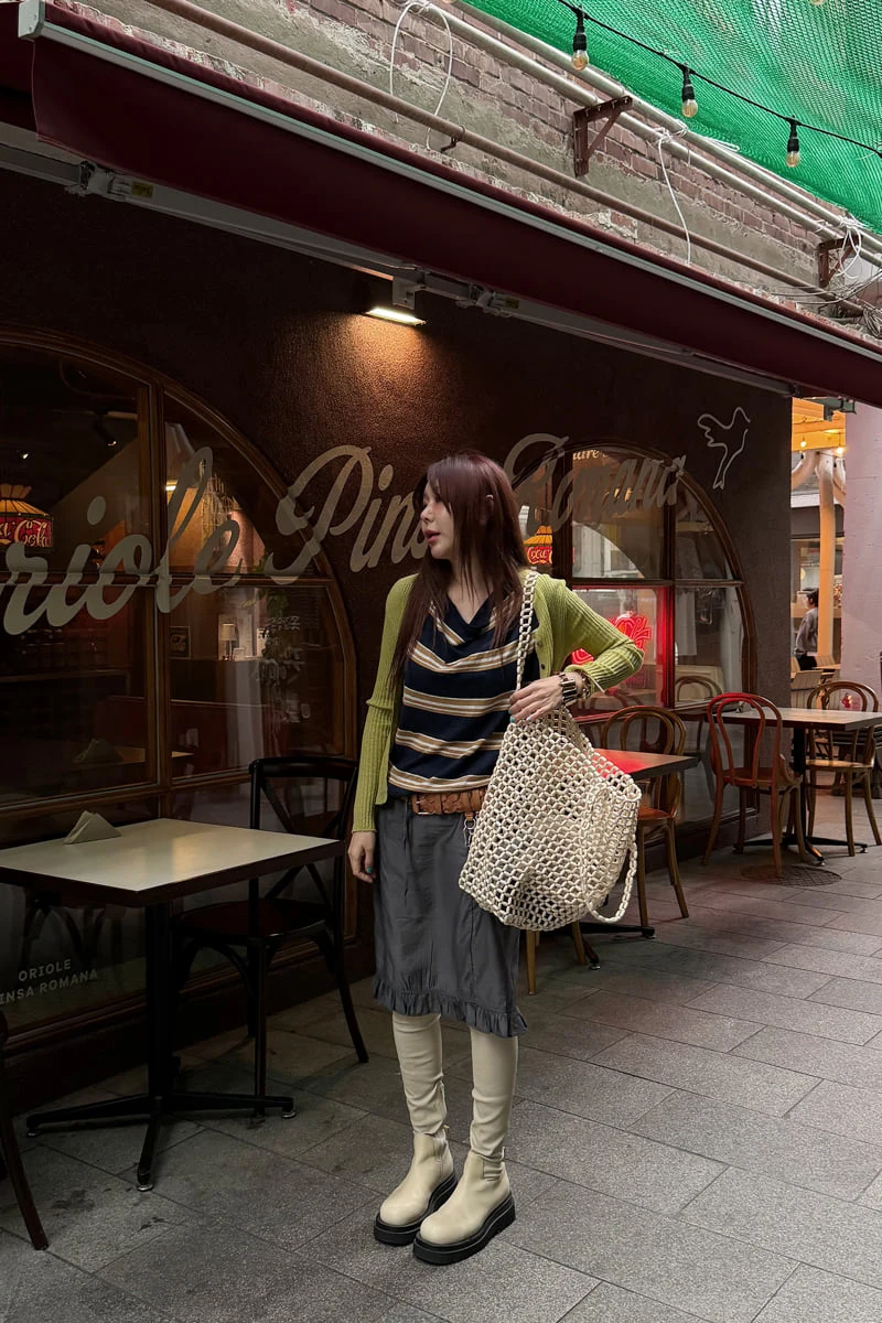 Connaught - Korean Women Fashion - #thelittlethings - Grid Net Bag - 8