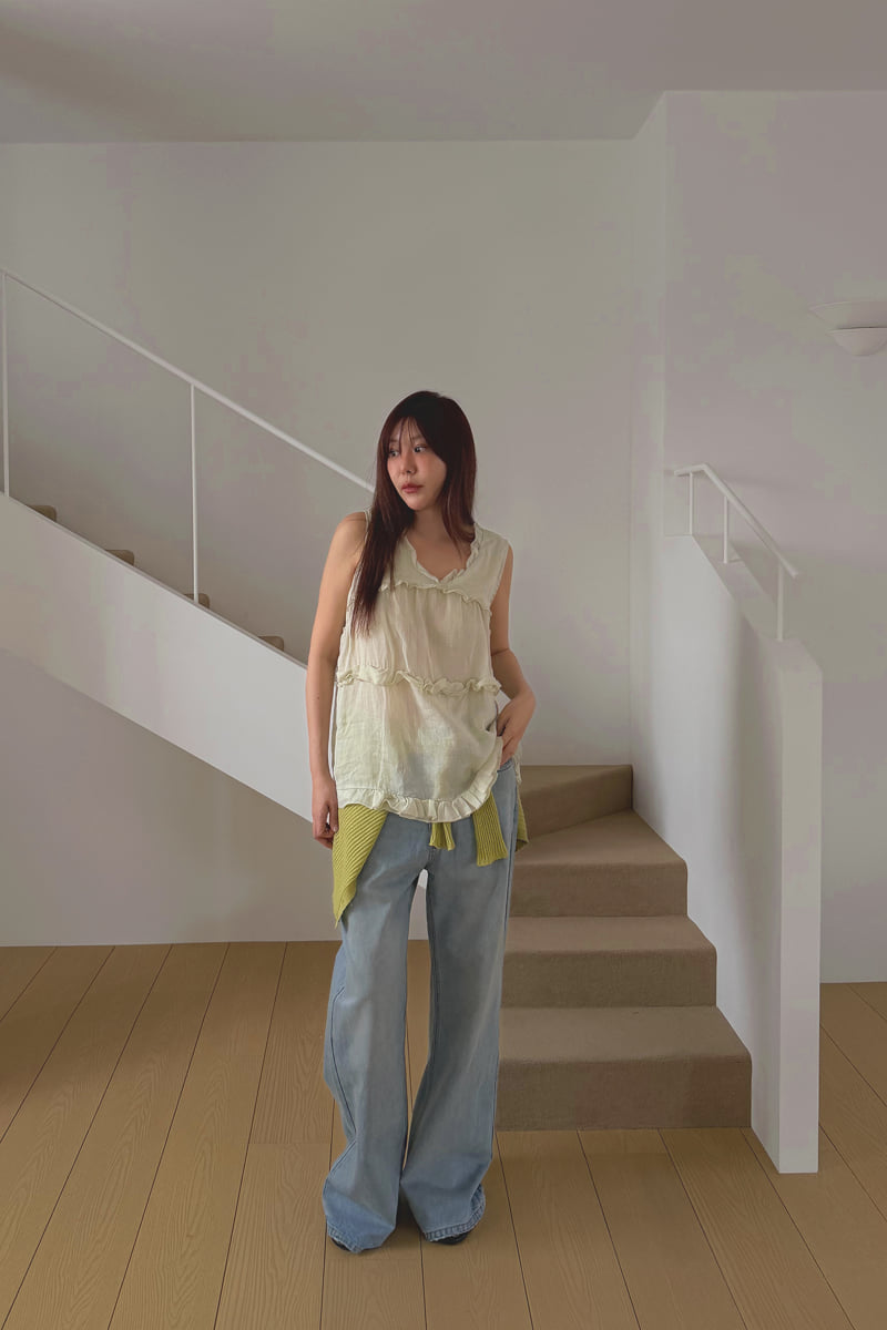 Connaught - Korean Women Fashion - #vintageinspired - Cont Linen Sleeveless - 10