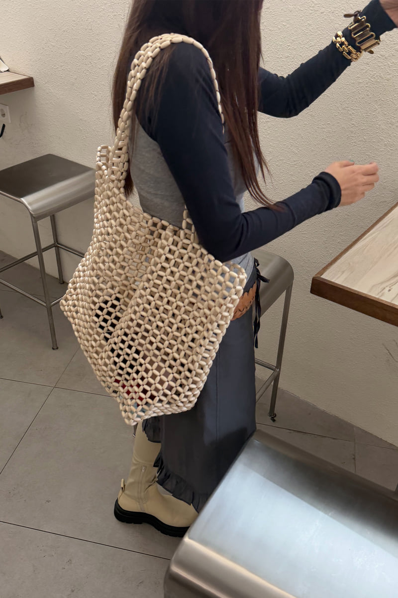 Connaught - Korean Women Fashion - #vintageinspired - Grid Net Bag