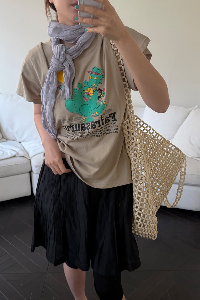 Connaught - Korean Women Fashion - #vintageinspired - Dinosaurs Tee - 7