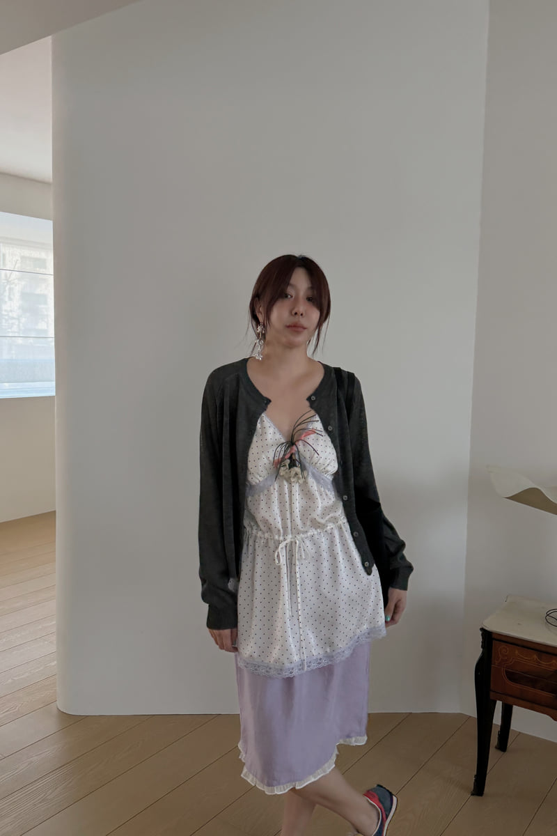 Connaught - Korean Women Fashion - #vintageinspired - Dot Lin Tai Camisole - 6